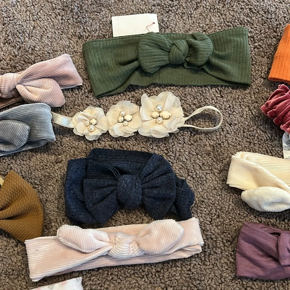 Babygirl bow headband bundle of 14!